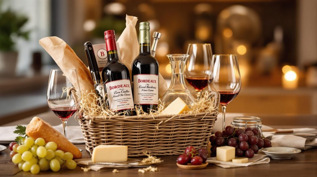Bordeaux Wine with accessories